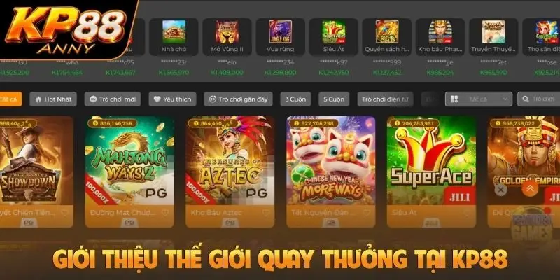 Giới thiệu thế giới quay thưởng tại KP88