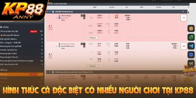 Hình thức cá đặc biệt có nhiều người chơi tại KP88